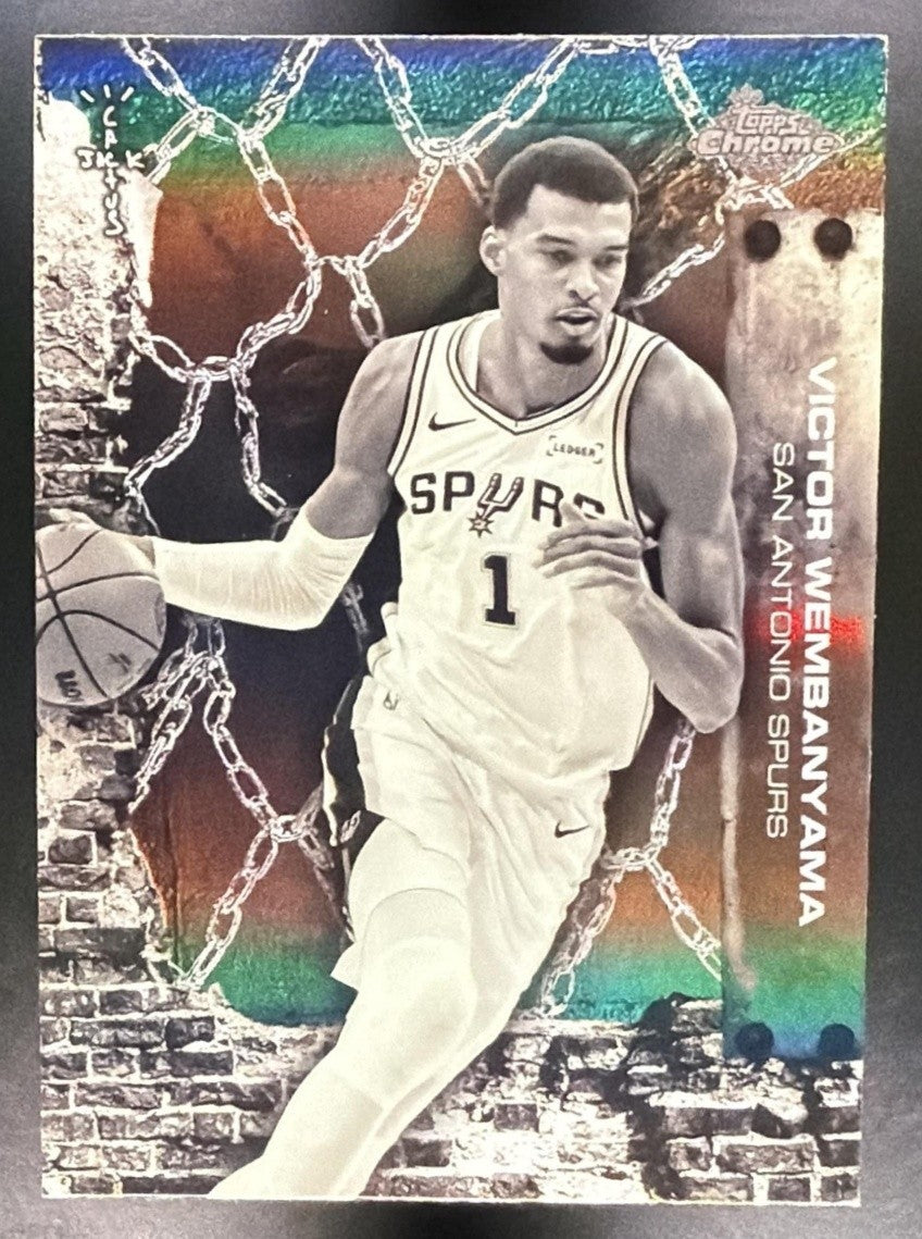 VICTOR WEMBANYAMA 2025-26 TOPPS CHROME X CACTUS JACK #59 REFRACTOR SPURS