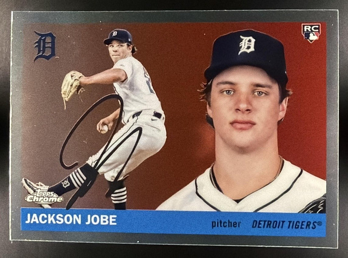 JACKSON JOBE 2025 TOPPS CHROME PLATINUM ANNIVERSARY #231 RC TIGERS
