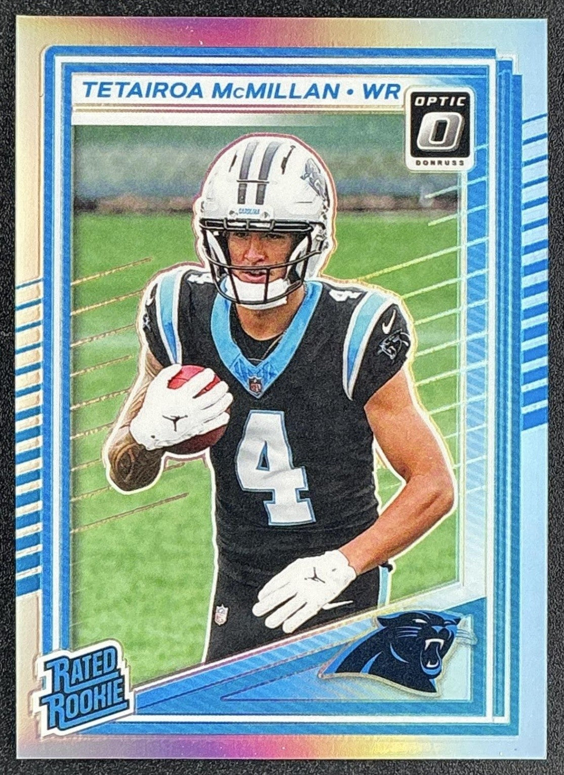 2025 Panini Donruss Optic Tetairoa McMillan #209 Rated Rookie Holo Prizm