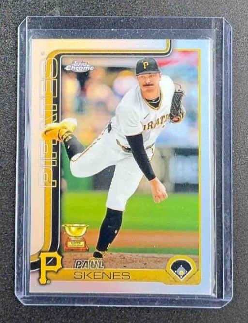 PAUL SKENES 2025 TOPPS CHROME #300 REFRACTOR PIRATES