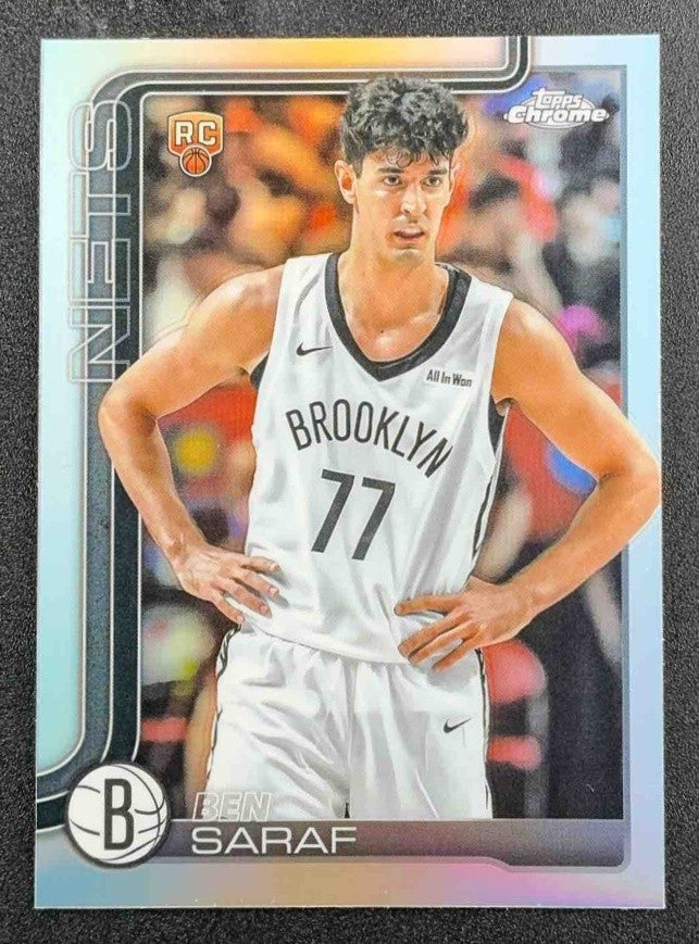 BEN SARAF 2025-26 TOPPS CHROME #276 REFRACTOR RC NETS