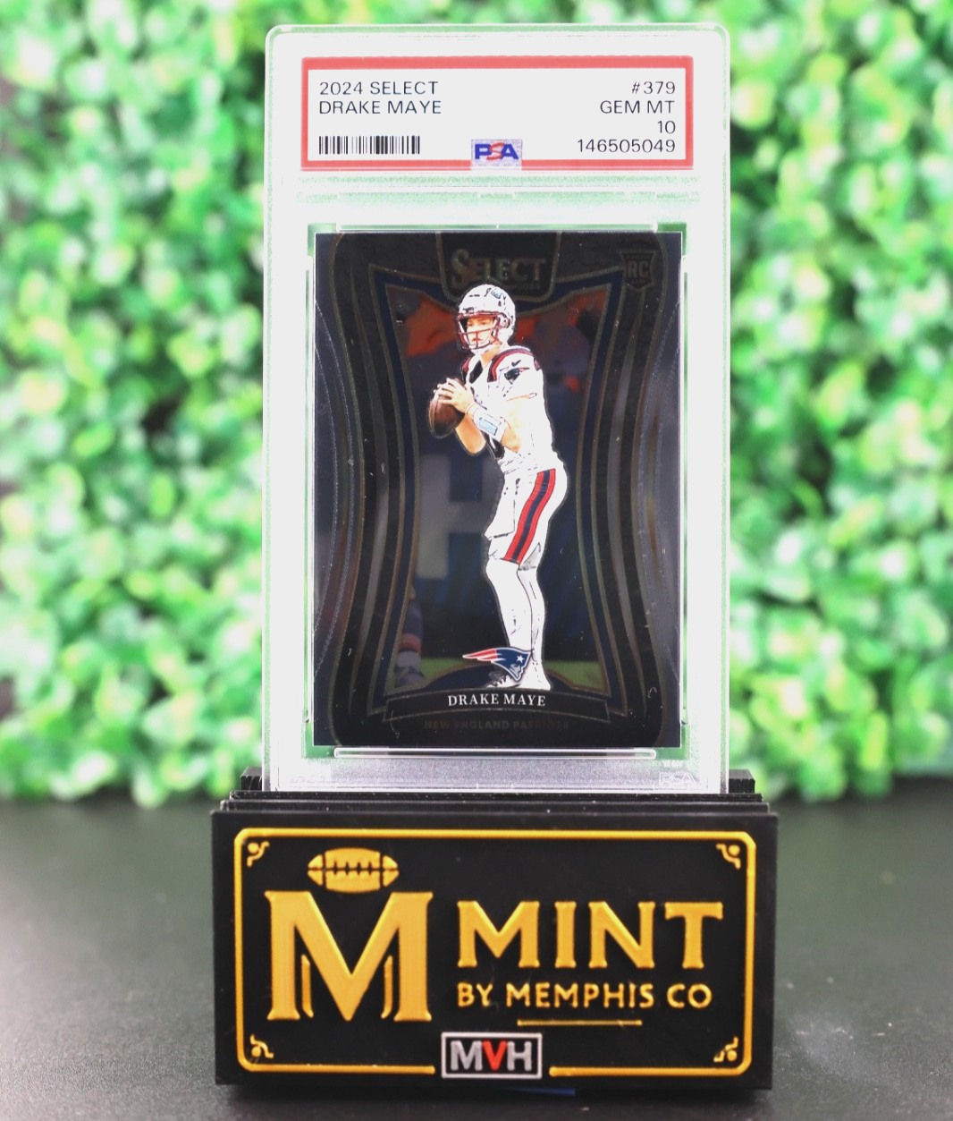 DRAKE MAYE 2024 PANINI SELECT SUITE LEVEL #379 RC PSA 10 PATRIOTS