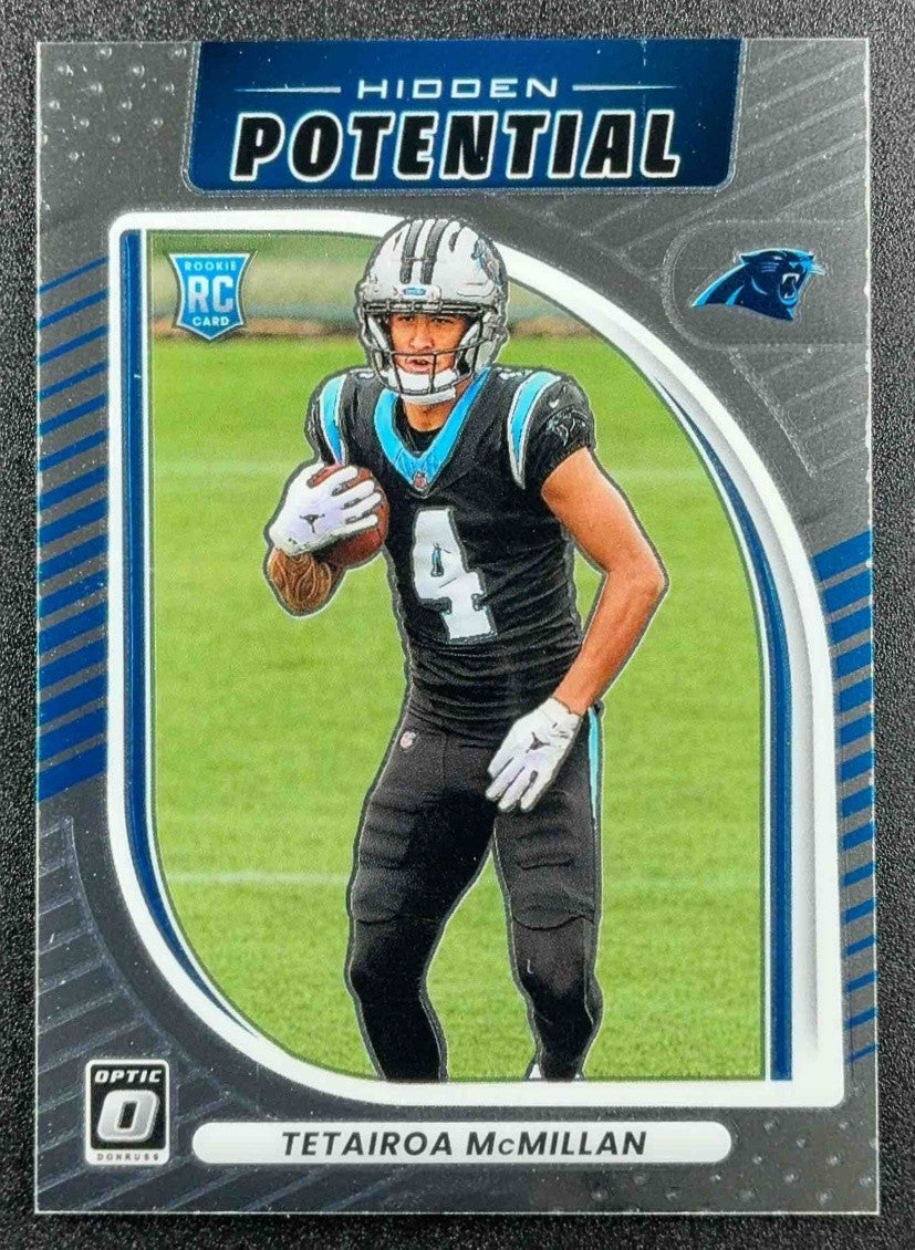 TETAIROA MCMILLAN 2025 PANINI DONRUSS OPTIC #4 HIDDEN POTENTIAL RC PANTHERS