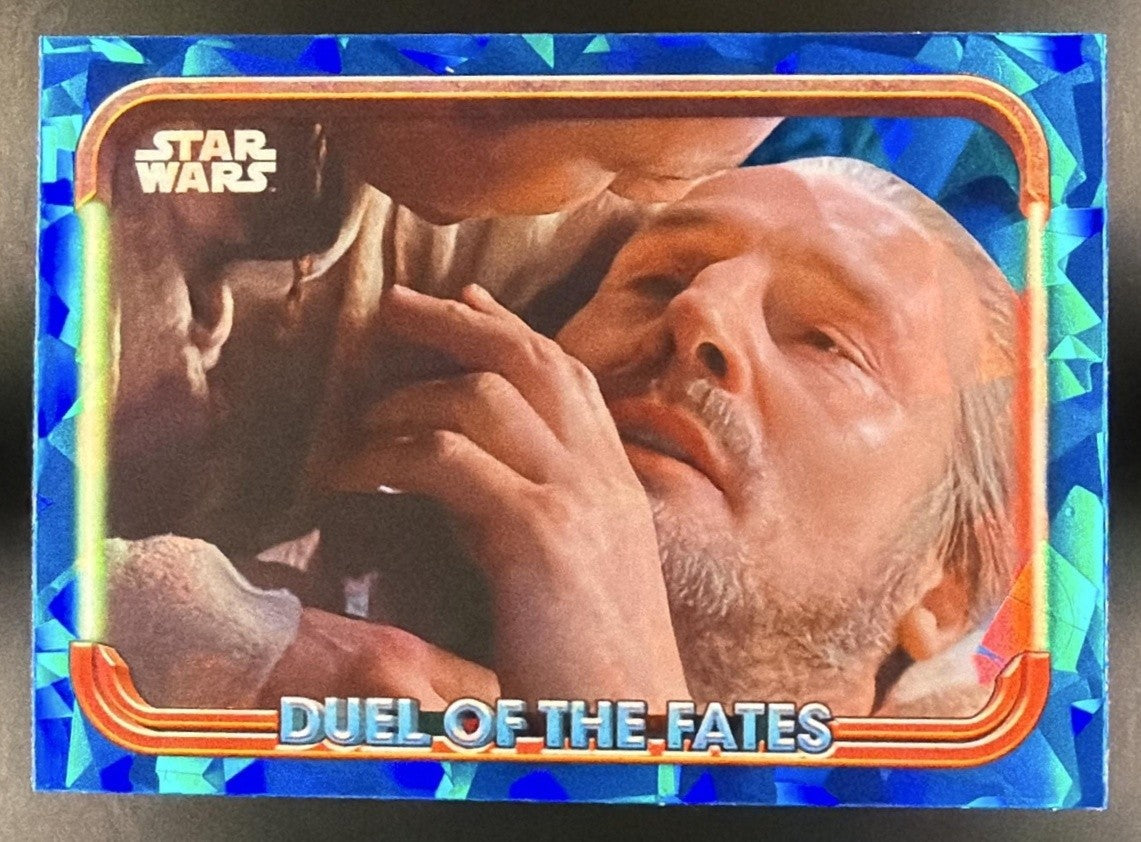 2024 Topps Chrome Sapphire Star Wars Qui-Gon Jinn s Final Request