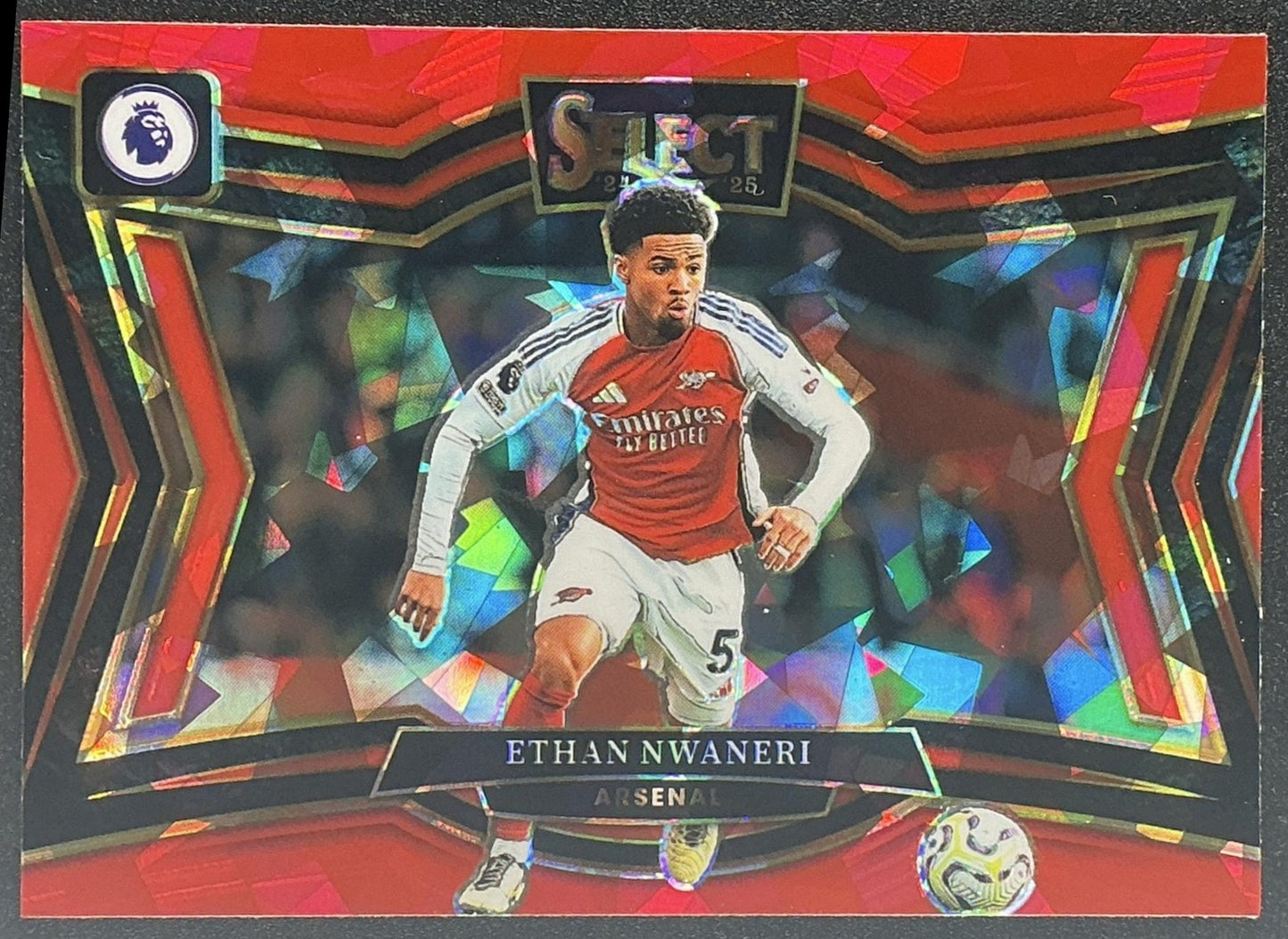 2024 Panini Select Premier League Ethan Nwaneri #240 Field Level Red Ice