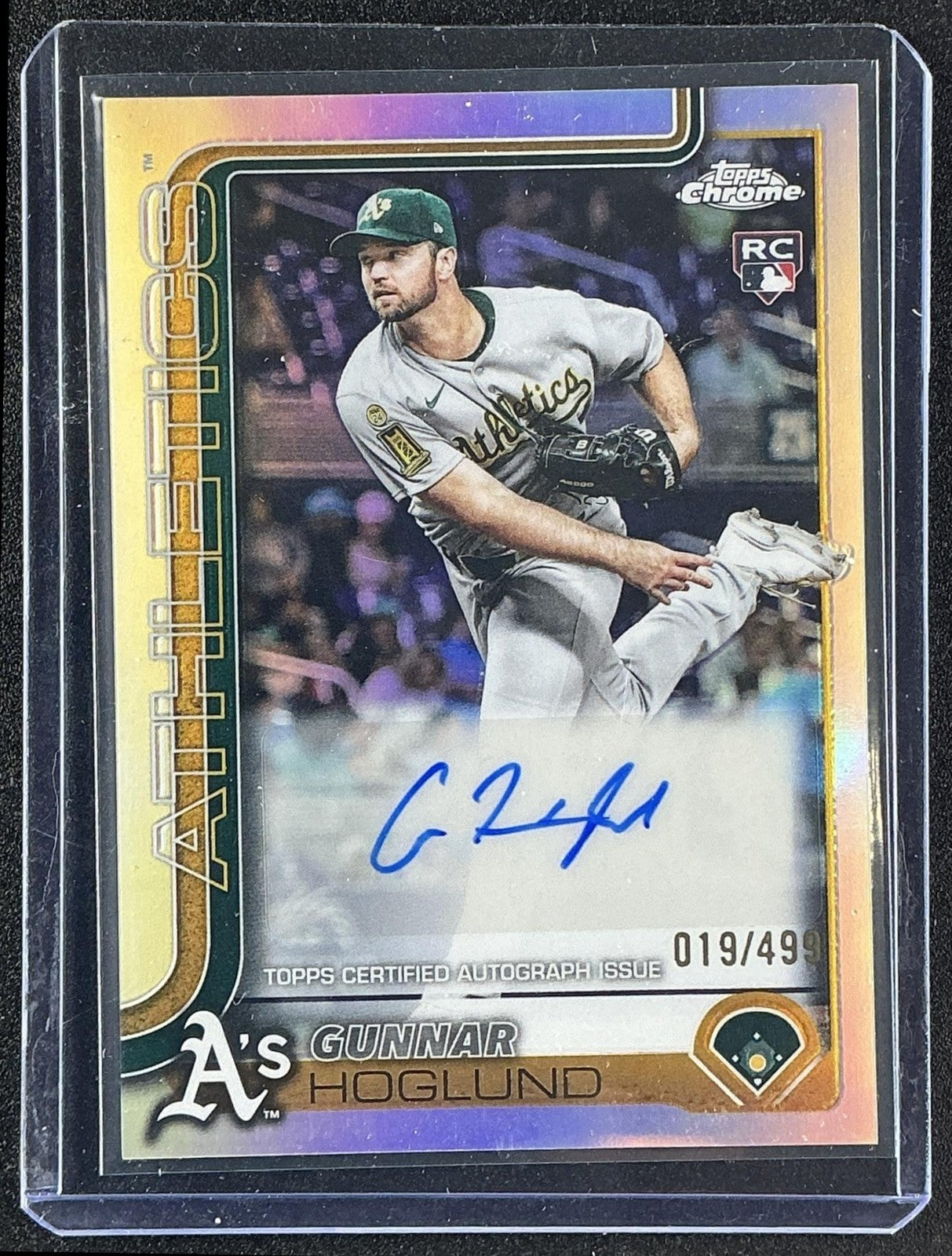 2025 Topps Chrome Update Gunnar Hoglund #AC-GH Auto Refractor /499 RC
