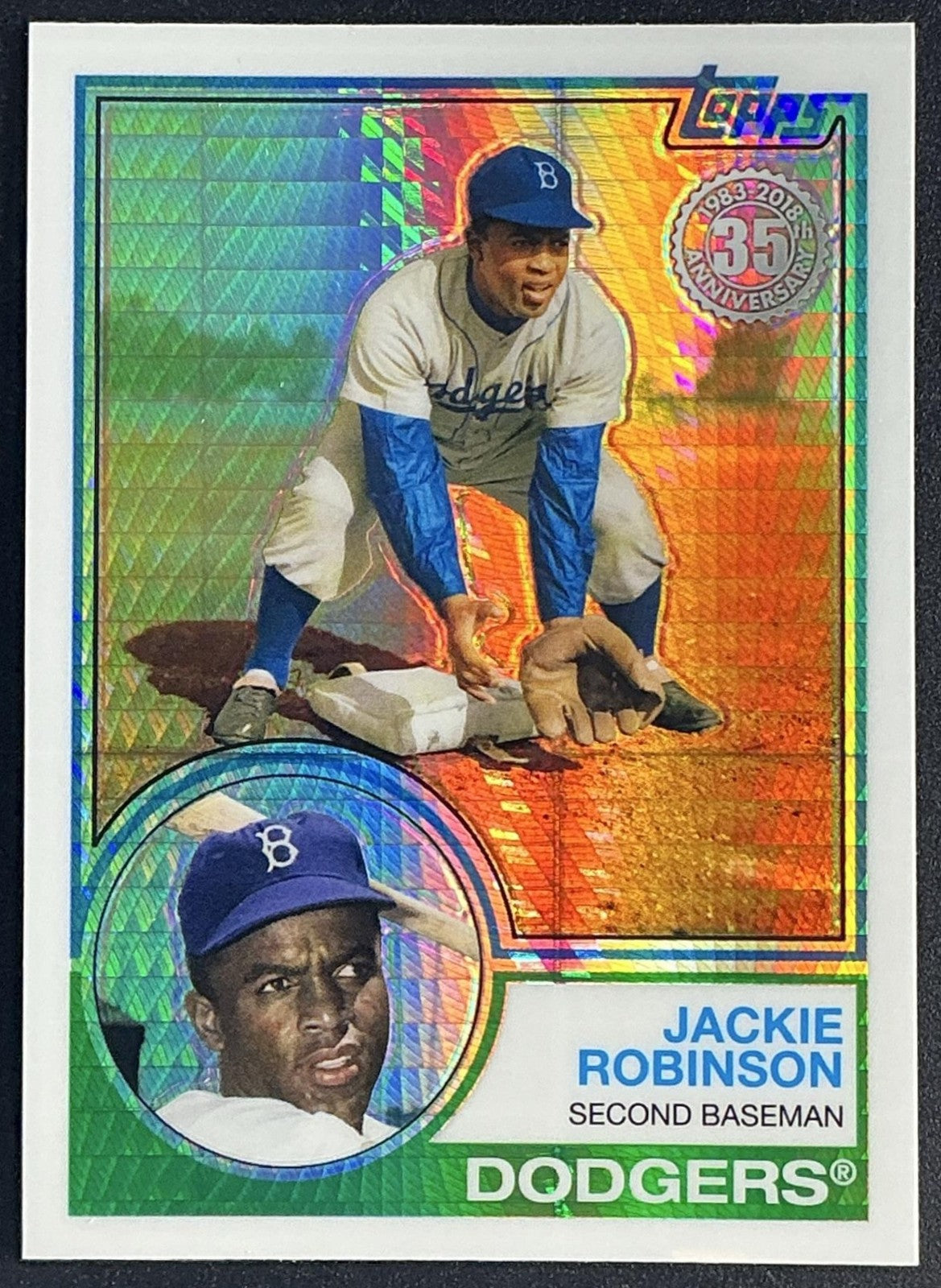 JACKIE ROBINSON 2018 TOPPS UPDATE #146 SILVER PACK DODGERS