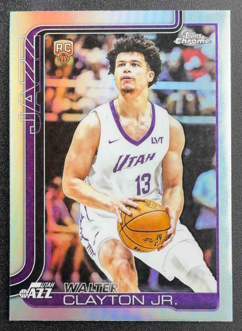 WALTER CLAYTON JR. 2025-26 TOPPS CHROME #268 REFRACTOR RC JAZZ