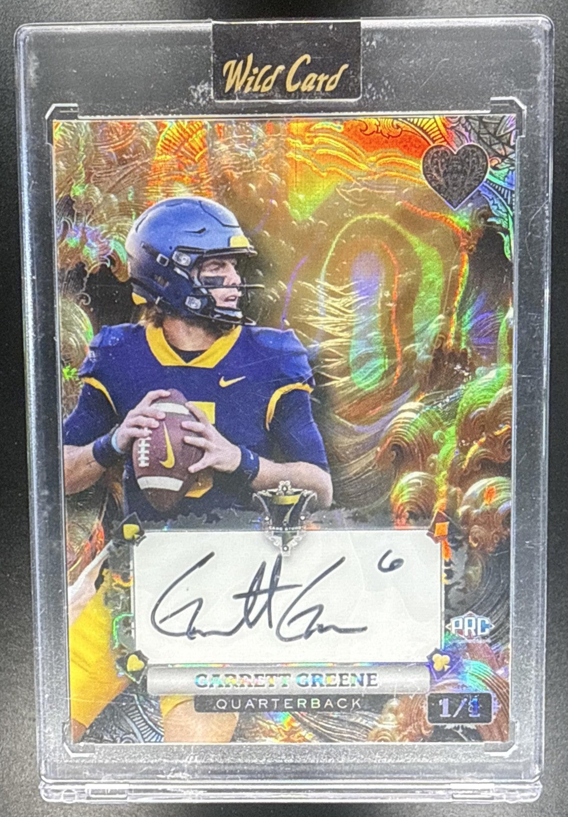 2024 Wild Card Garrett Greene 1/1 Auto SSP