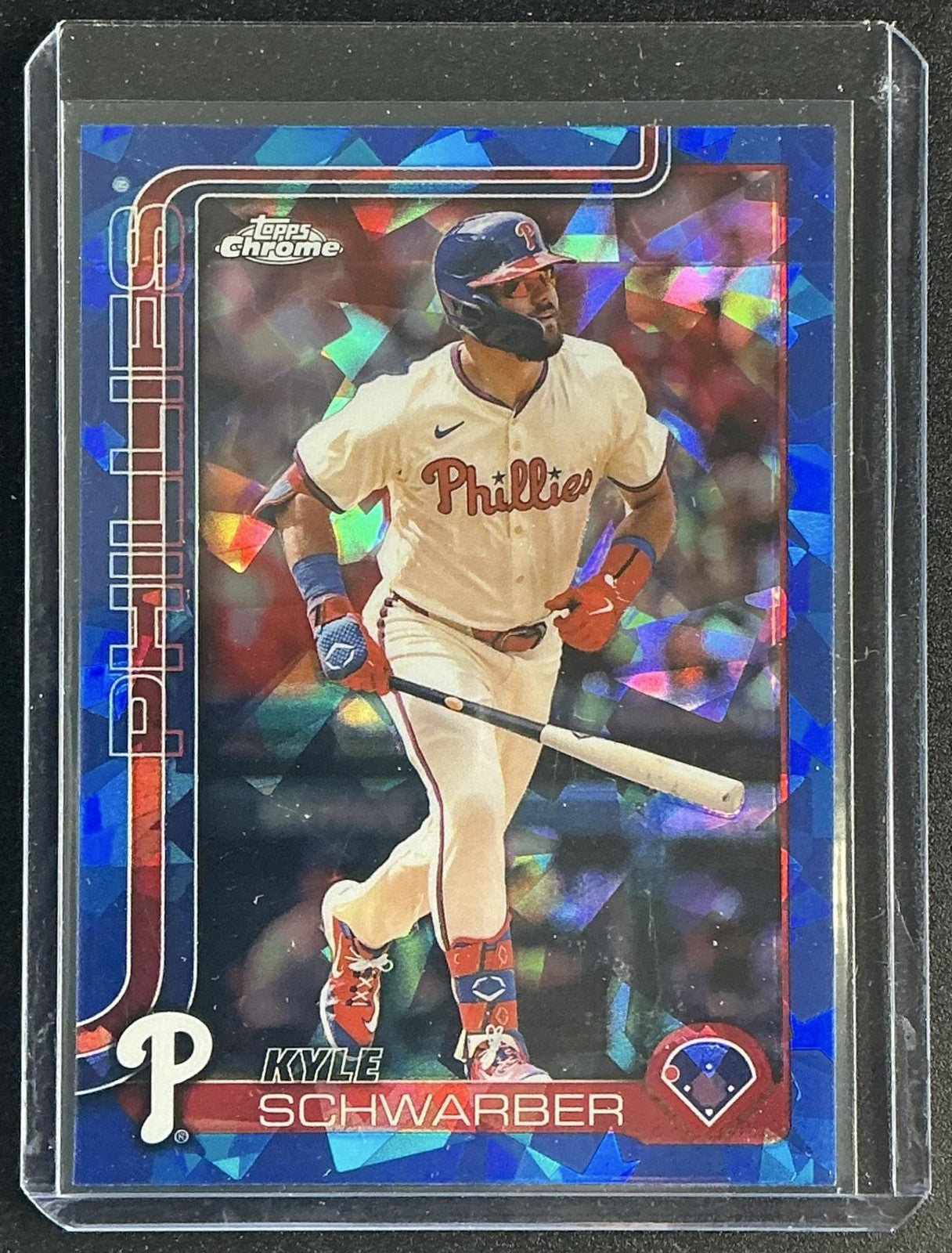 KYLE SCHWARBER 2025 TOPPS CHROME SAPPHIRE #31 PHILLIES