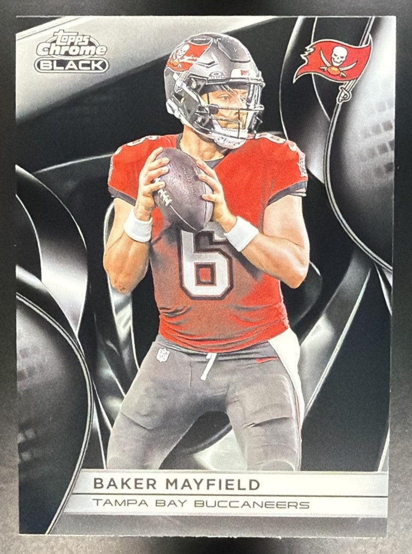 BAKER MAYFIELD 2025 TOPPS CHROME BLACK #95 BUCCANEERS