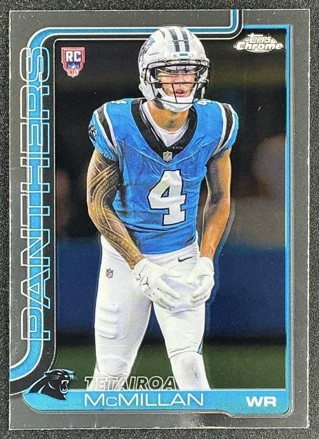 TETAIROA MCMILLAN 2025 TOPPS CHROME #326 ROOKIE RC PANTHERS