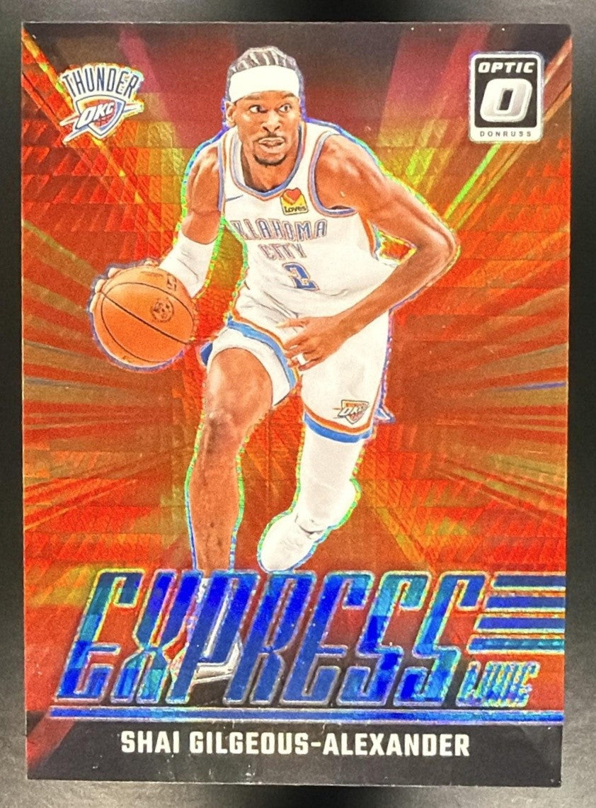 2024 Panini Donruss Optic Shai Gilgeous-Alexander Express Lane Hyper Blue /175