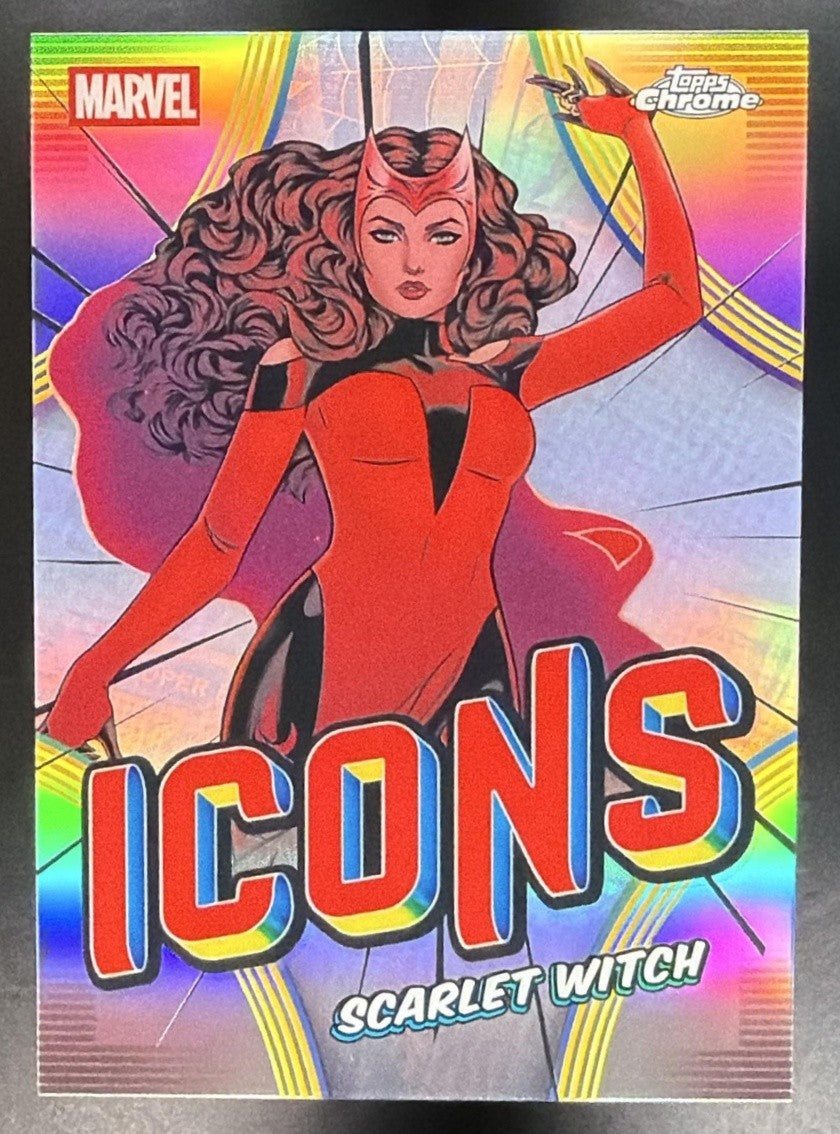 SCARLET WITCH 2026 TOPPS CHROME MARVEL COMICS #MI-18 ICONS