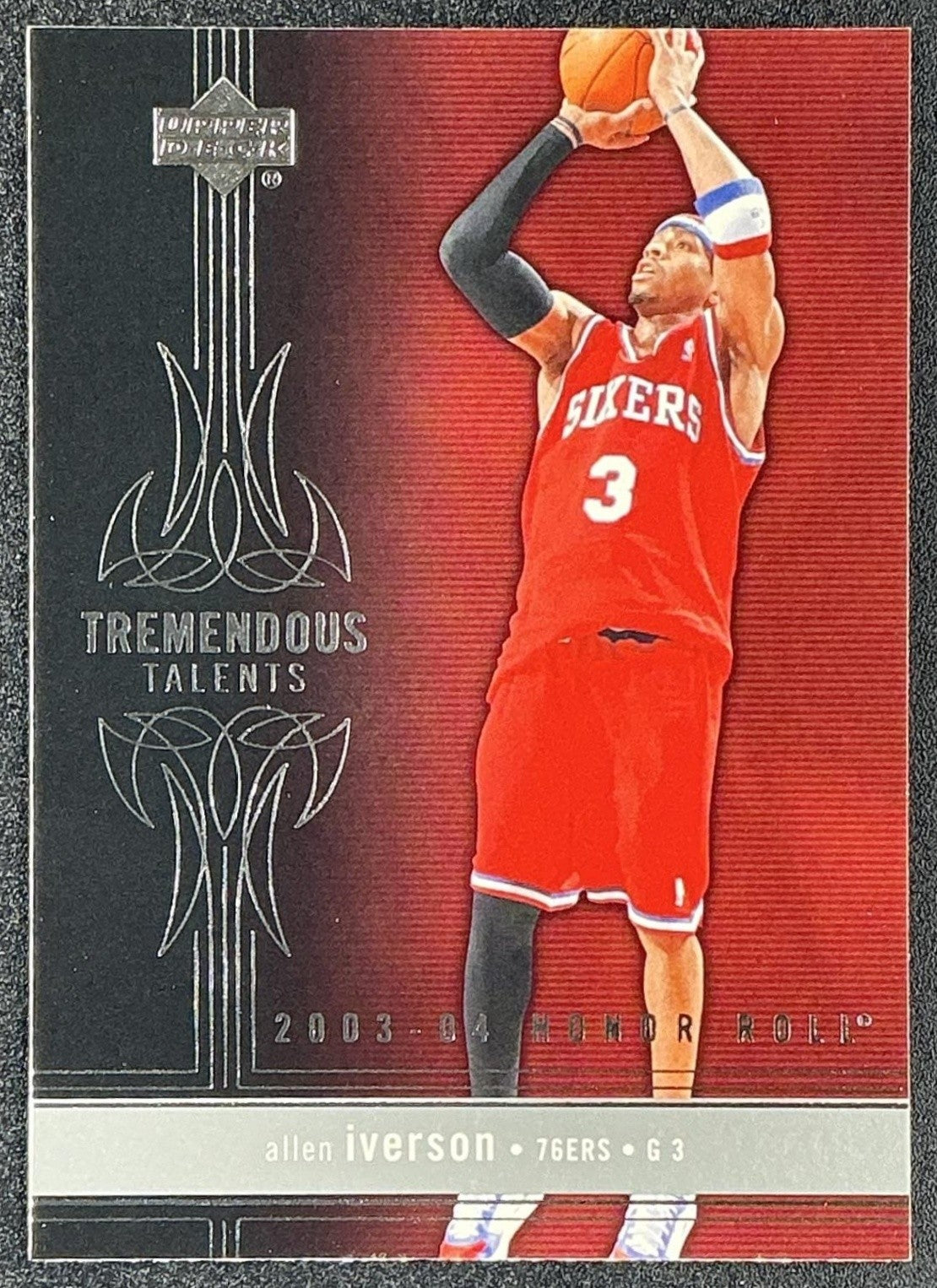 ALLEN IVERSON 2003-04 UPPER DECK HONOR ROLL #TT4 TREMENDOUS TALENTS 76ERS