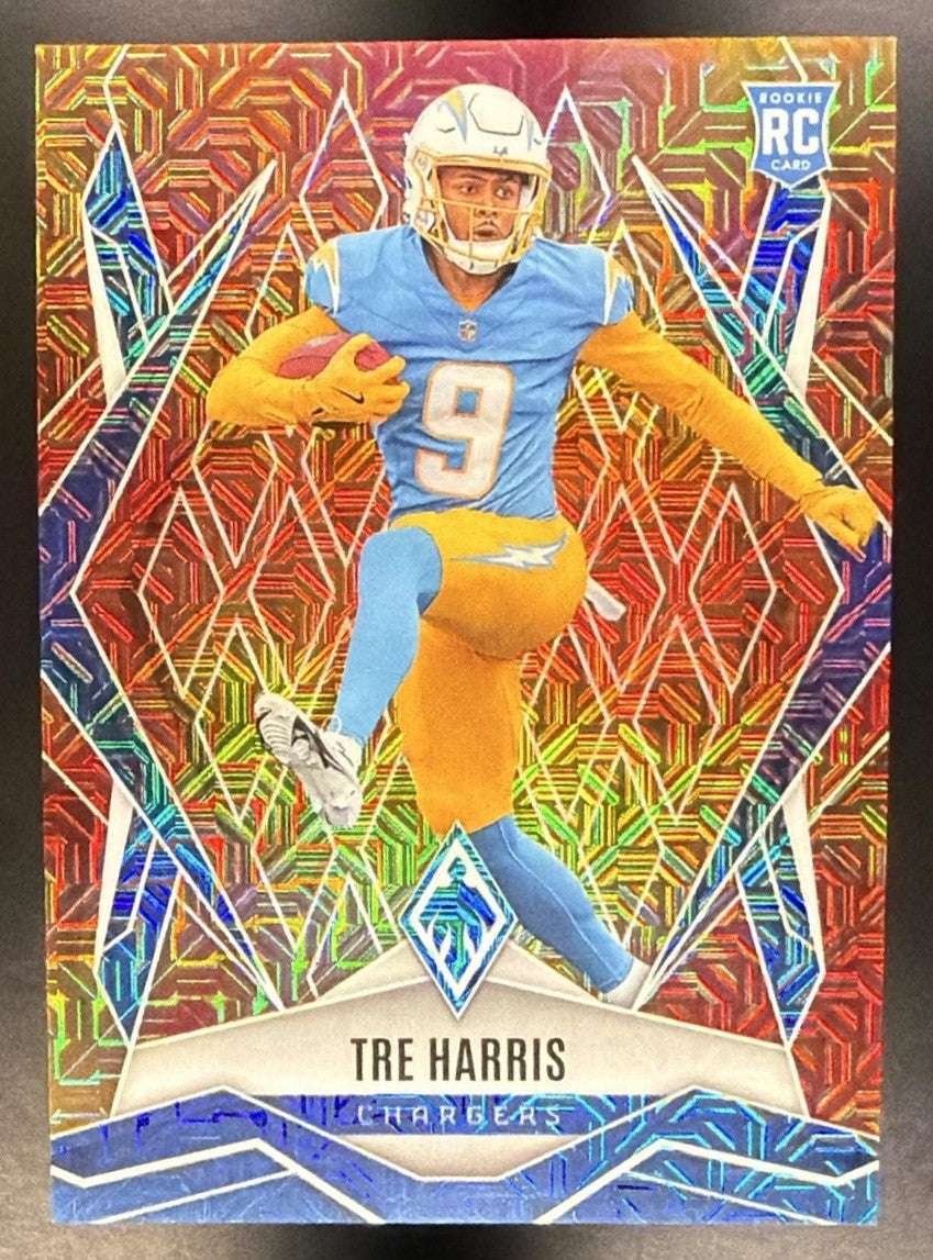 TRE HARRIS 2025 PANINI PHOENIX #160 FIRE BURST PRIZM 286/350 RC CHARGERS