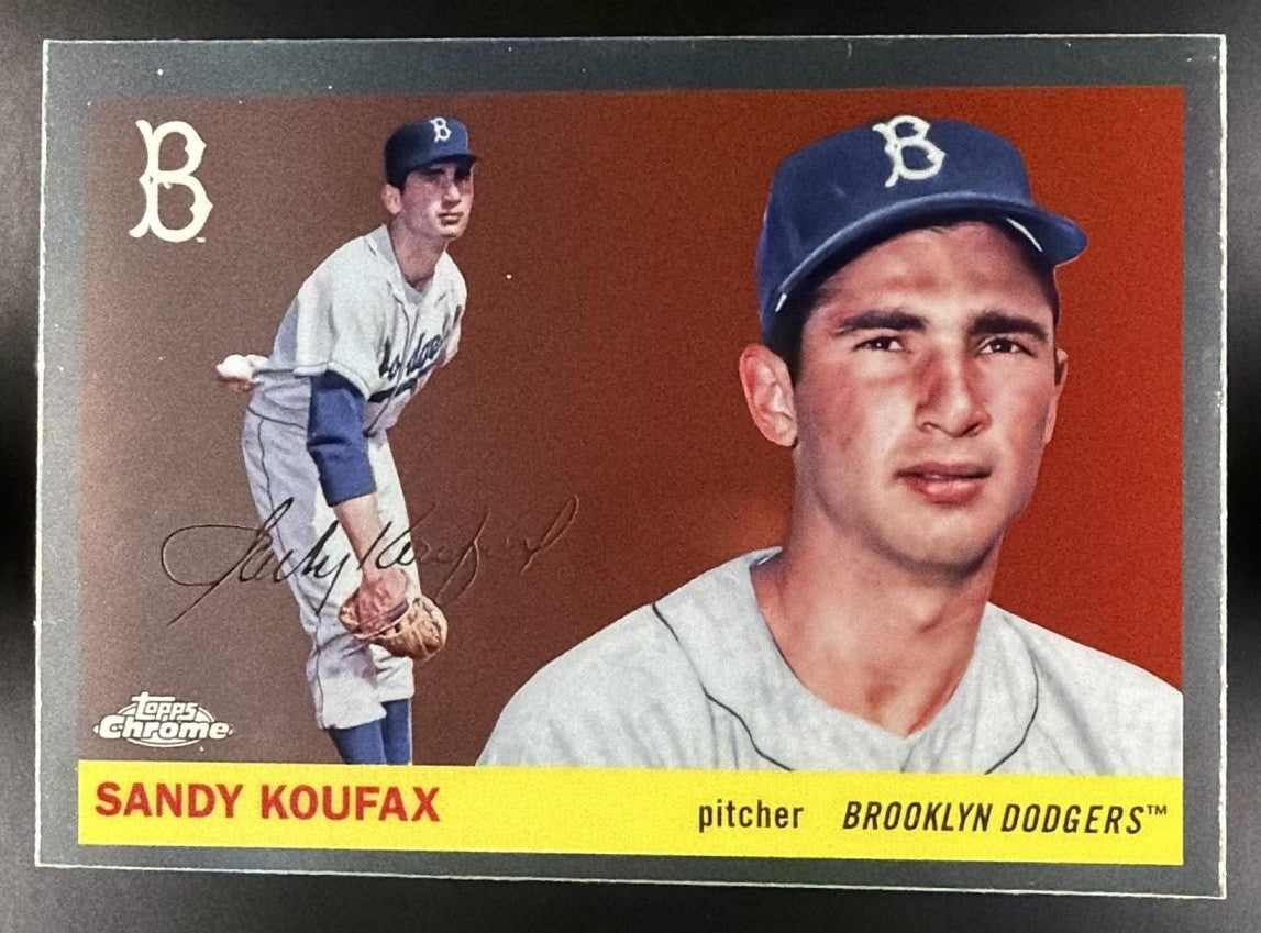 SANDY KOUFAX 2025 TOPPS CHROME PLATINUM ANNIVERSARY #447 DODGERS