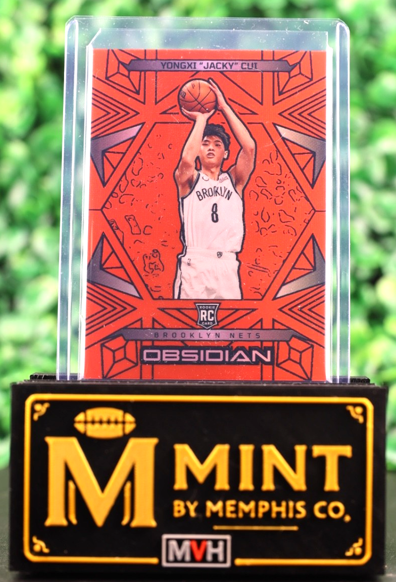 YONGXI JACKY CUI 2024-25 PANINI OBSIDIAN #159 RC ROOKIE ORANGE /125 NETS
