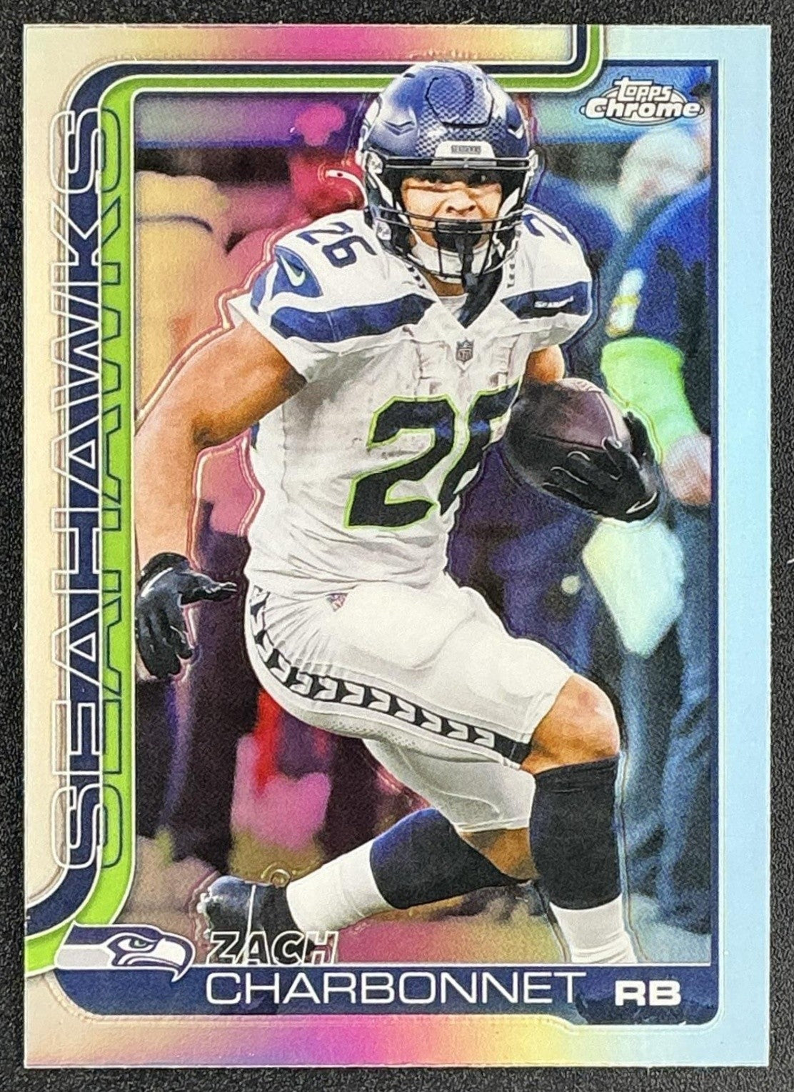 ZACH CHARBONNET 2025 TOPPS CHROME #279 REFRACTOR SEAHAWKS