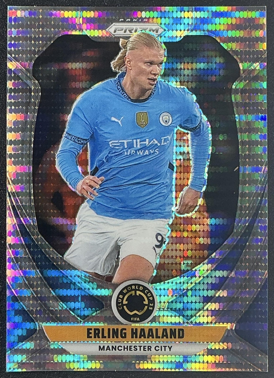 ERLING HAALAND 2025 PANINI PRIZM FIFA CLUB WORLD CUP #136 PULSAR MAN CITY