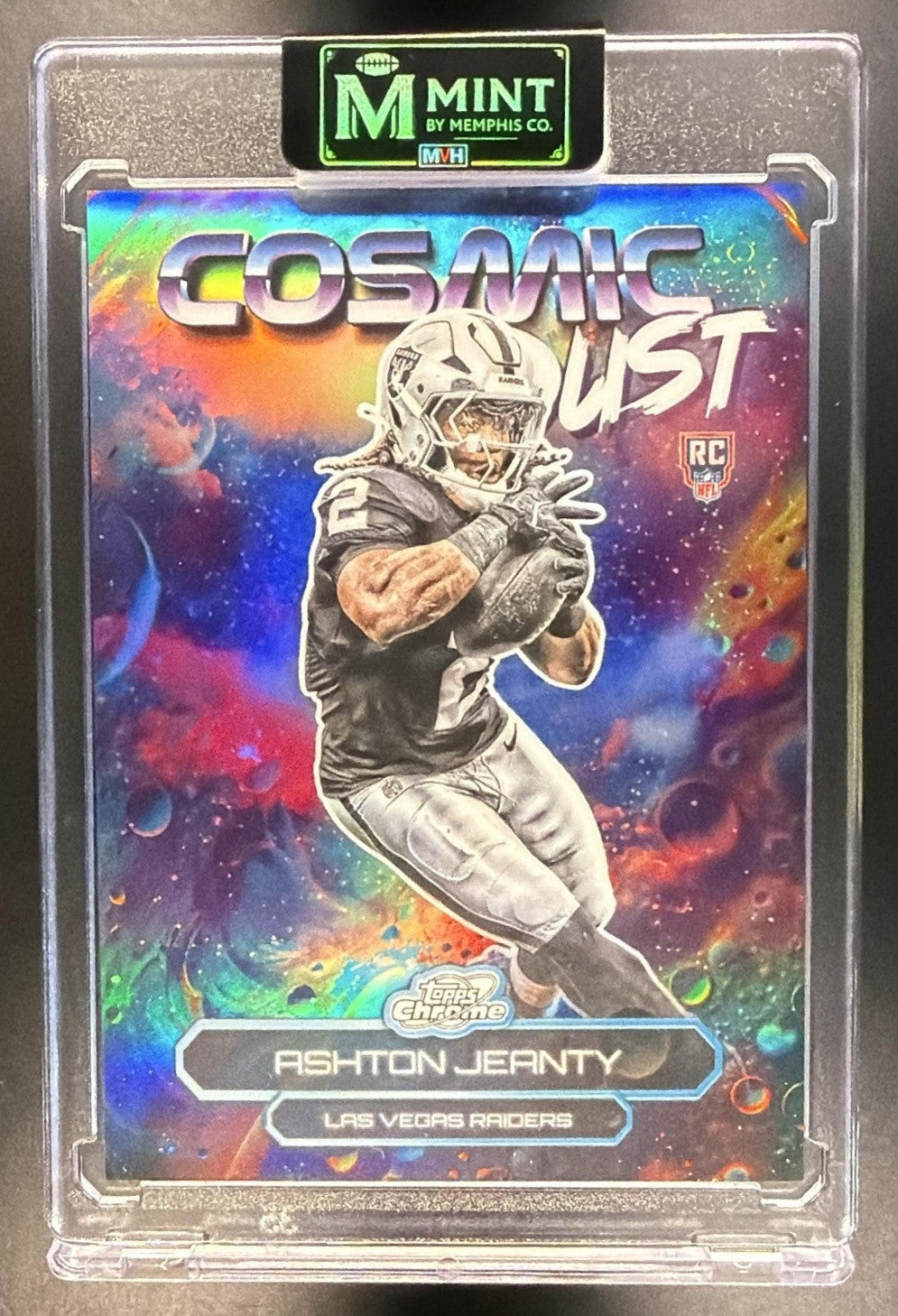ASHTON JEANTY 2025 TOPPS COSMIC CHROME #CD-4 DUST SSP RC RAIDERS