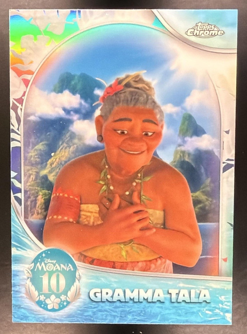 GRAMMA TALA 2026 TOPPS CHROME DISNEY #MN-4 MOANA 10TH ANNIVERSARY