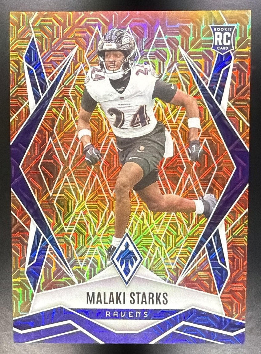 2025 Panini Phoenix Factory Set Malaki Starks #195 Rookies Fireburst /350 RC