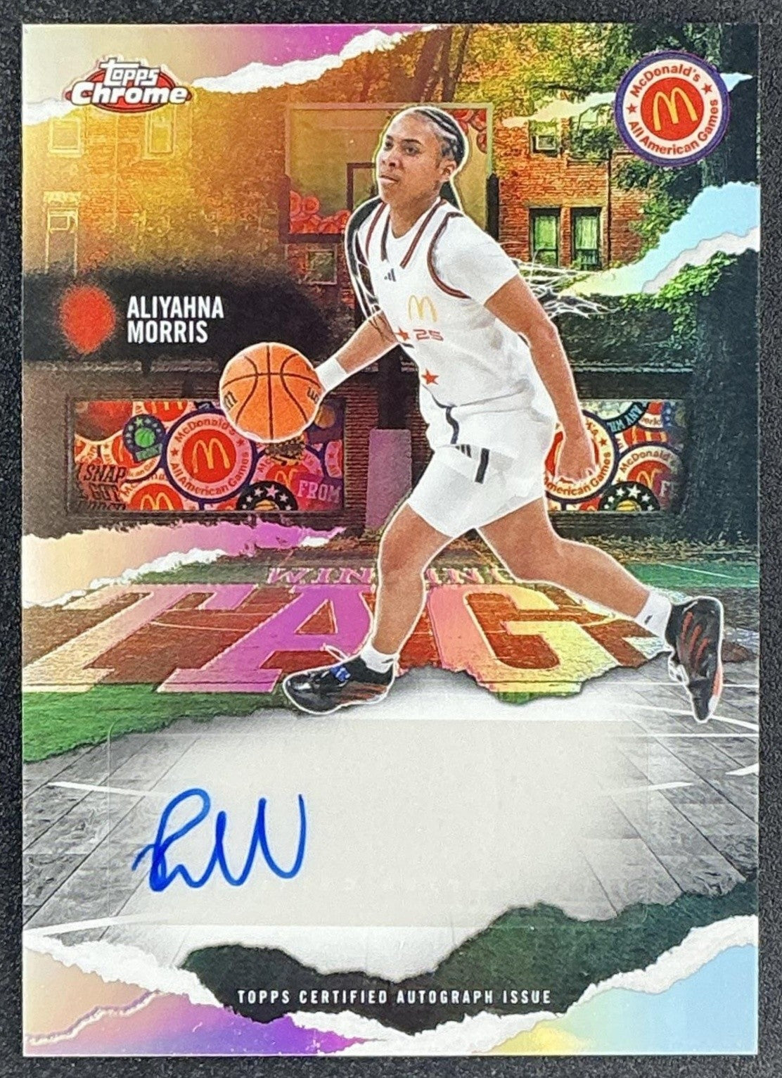2025 Topps Chrome McDonald's All-American Aliyahna Morris Winning Tags Auto