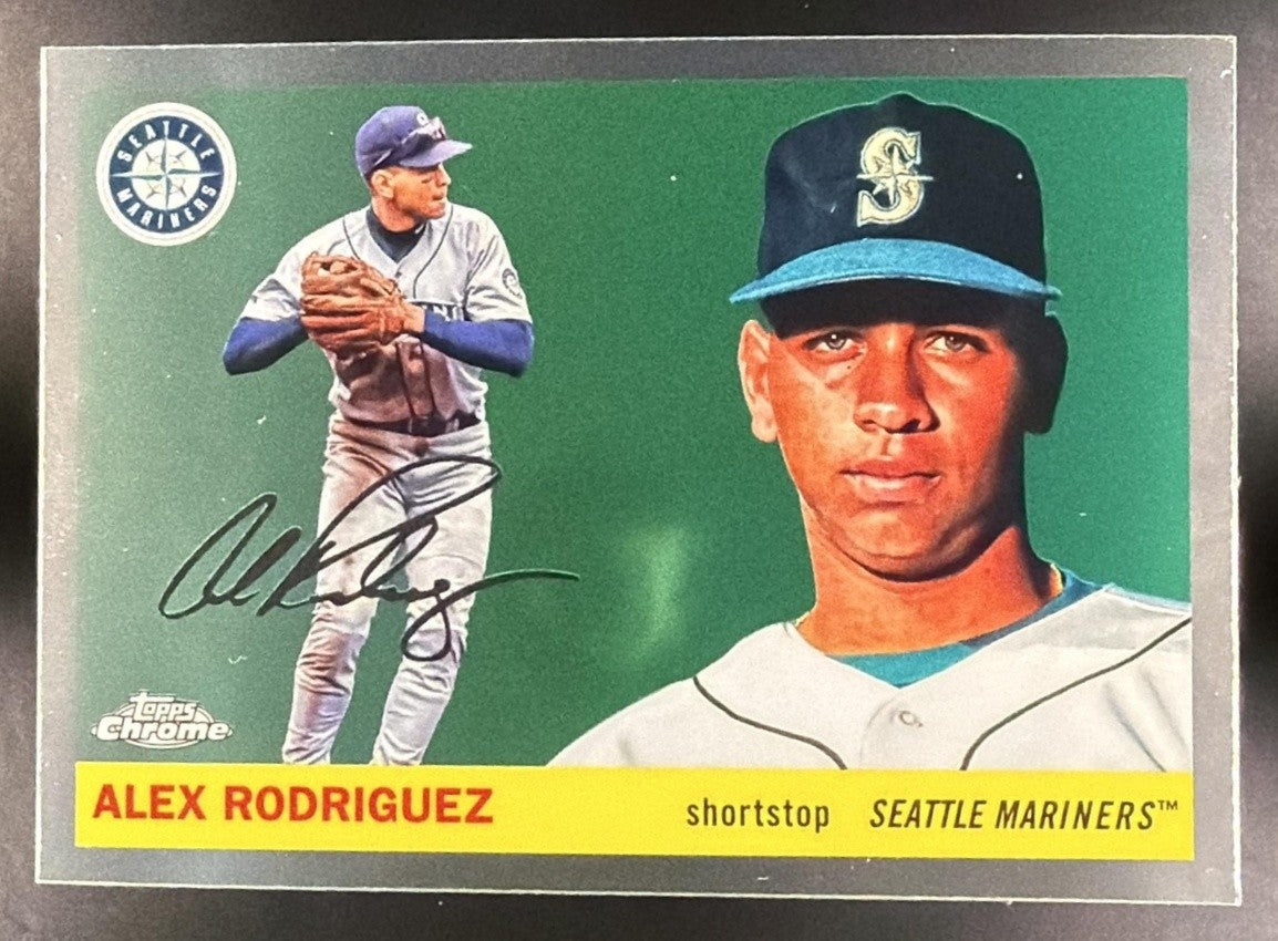 ALEX RODRIGUEZ 2025 TOPPS CHROME PLATINUM ANNIVERSARY #401 MARINERS