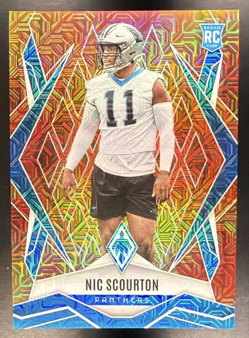 2025 Panini Phoenix Factory Set Nic Scourton #231 Rookies Fireburst /350 RC