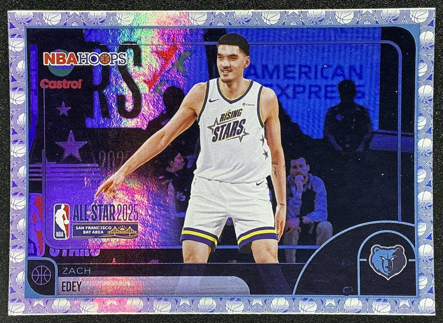 ZACH EDEY 2025-26 TOPPS HOOPS #296 RAINBOW FOIL ALL-STAR GRIZZLIES