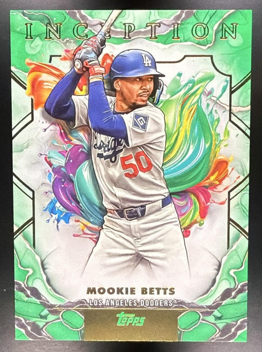 MOOKIE BETTS 2025 TOPPS INCEPTION #37 GREEN DODGERS