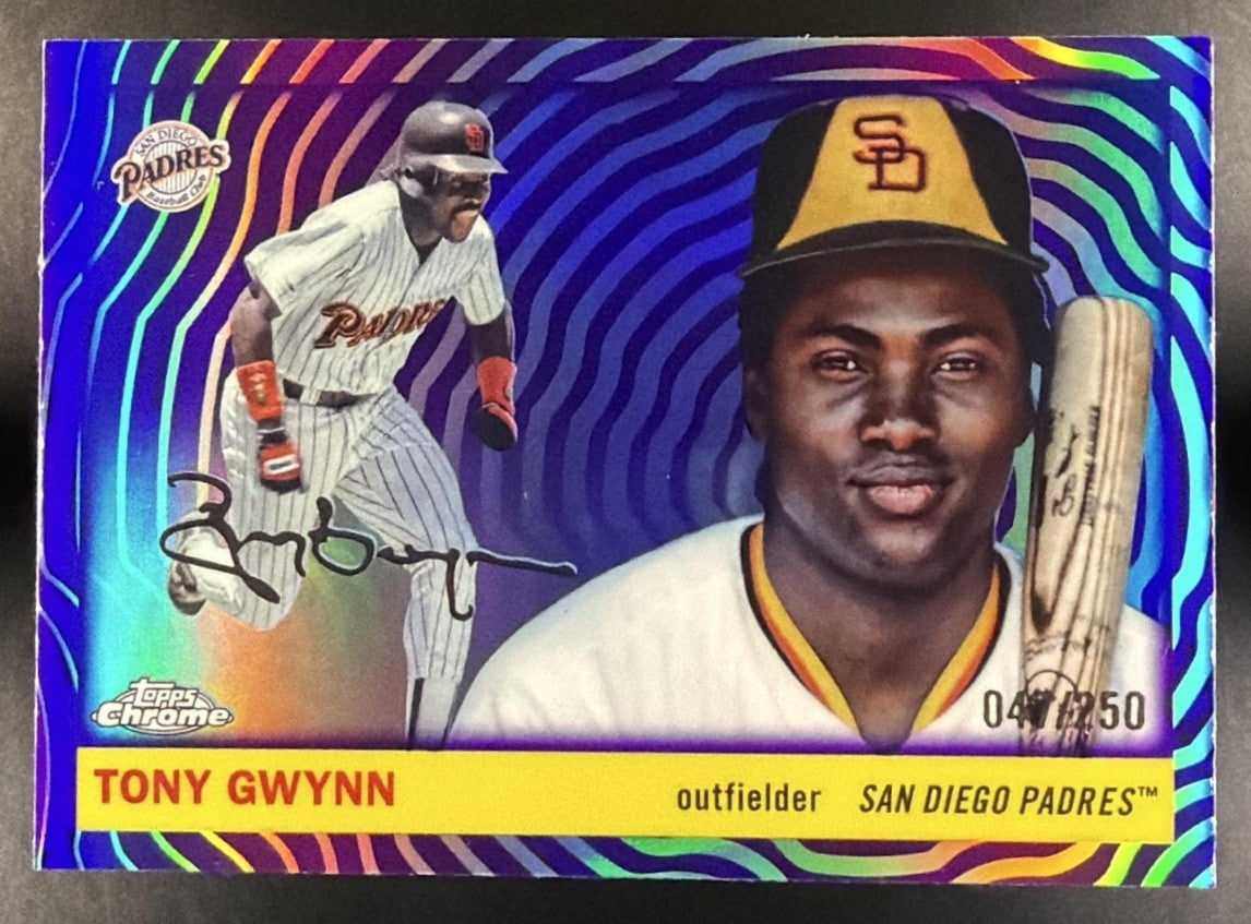 2025 Topps Chrome Platinum Anniversary Tony Gwynn #431 Vibrations Refractor /250