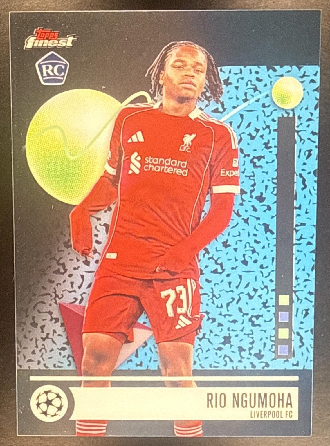 RIO NGUMOHA 2025-26 TOPPS UEFA CLUB COMPETITION FINEST #149 COMMON RC LIVERPOOL