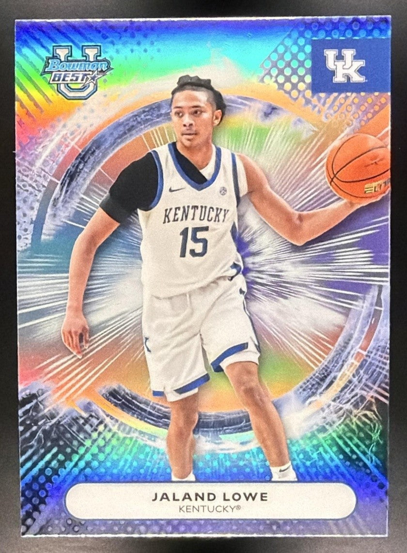JALAND LOWE 2025-26 BOWMAN BEST UNIVERSITY #31 REFRACTOR WILDCATS