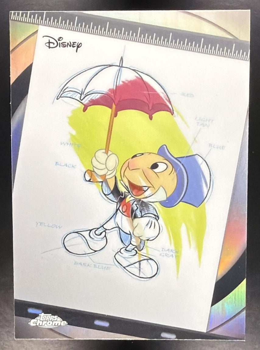 JIMINY CRICKET 2026 TOPPS CHROME DISNEY #I&P-2 INK & PAINT PINOCCHIO