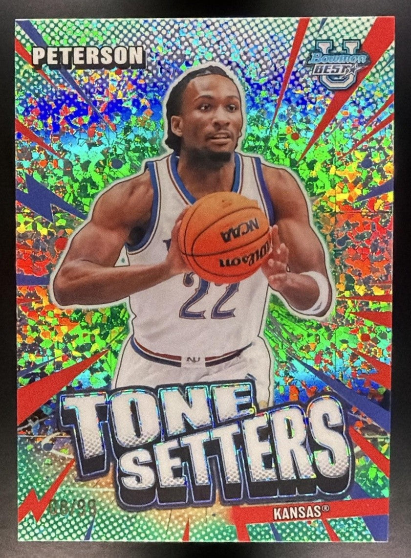 2025 Bowman Best University Darryn Peterson Tone Setters Green Mini-Diamond /99