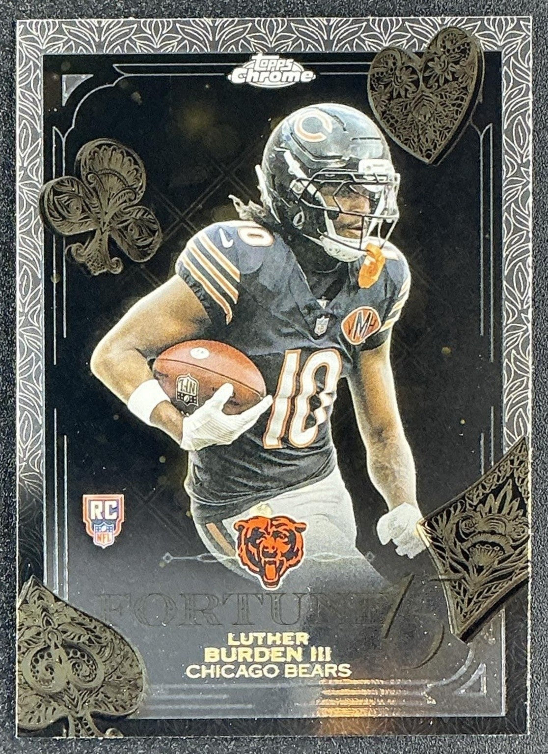 LUTHER BURDEN III 2025 TOPPS CHROME #F15-28 FORTUNE 15 RC BEARS