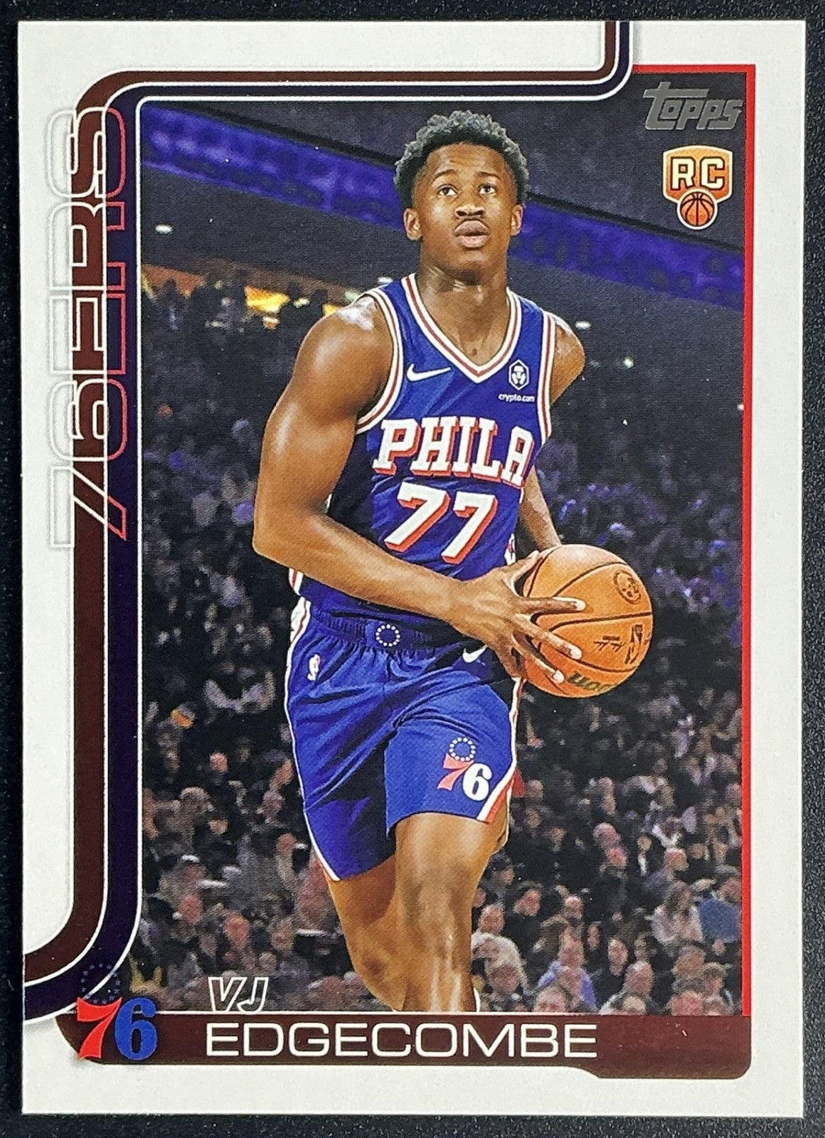 VJ EDGECOMBE 2025-26 TOPPS #203 RC 76ERS