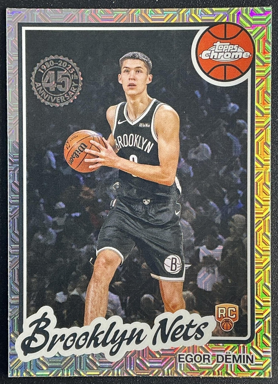 EGOR DEMIN 2025-26 TOPPS #TC-ED 1980-81 CHROME MOJO REFRACTOR RC NETS