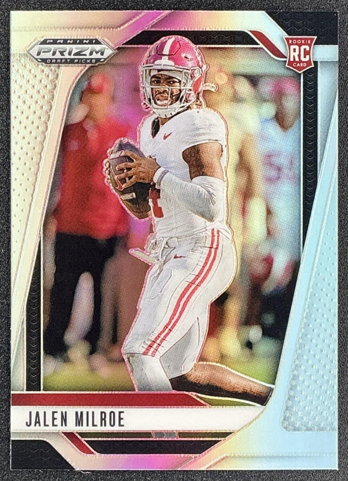 JALEN MILROE 2025 PANINI PRIZM DRAFT PICKS #5 SILVER RC CRIMSON TIDE