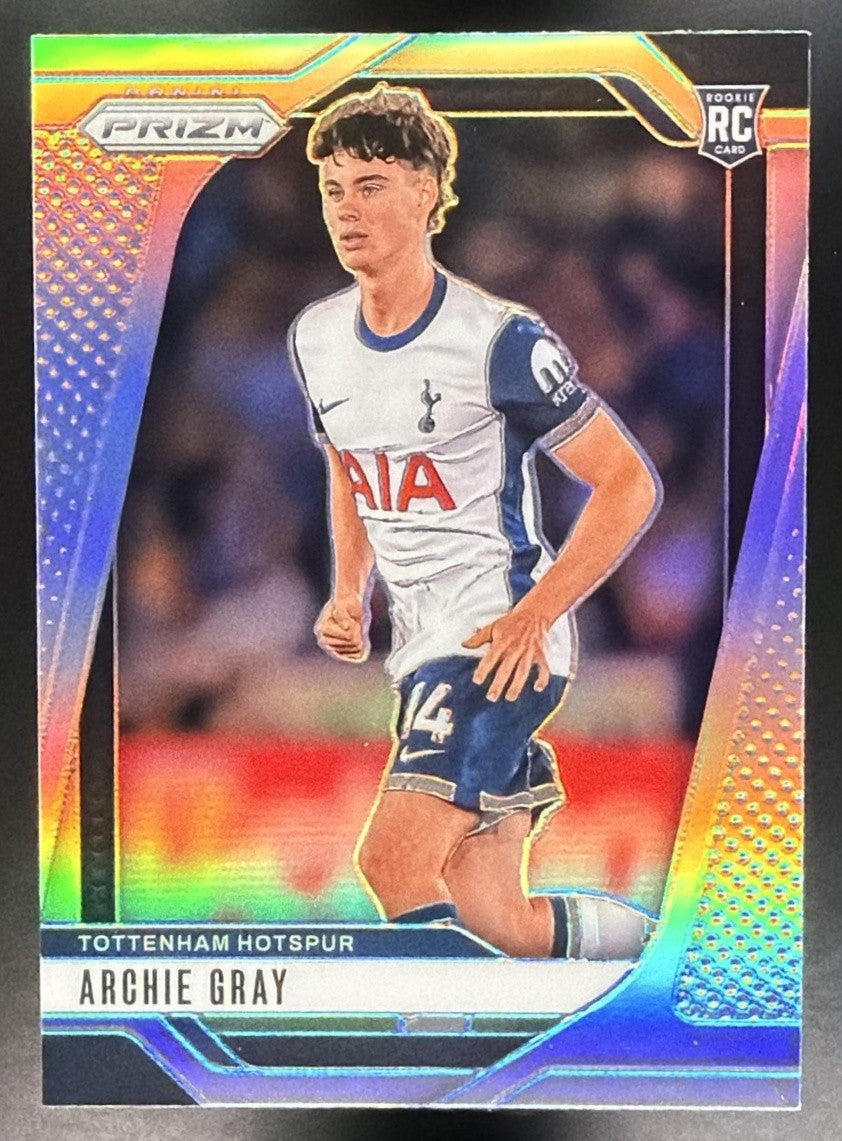 ARCHIE GRAY 2024-25 PANINI PRIZM PREMIER LEAGUE #76 SILVER RC TOTTENHAM