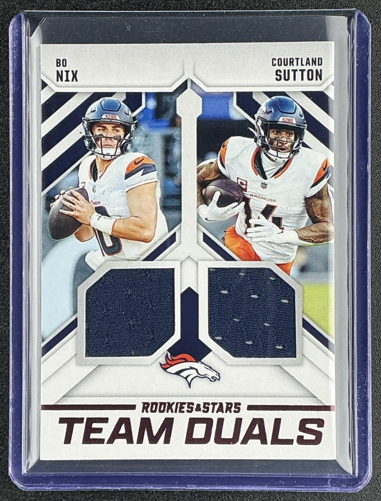 2025 Panini Rookies & Stars Bo Nix Courtland Sutton #TD-DEN Team Duals MEM
