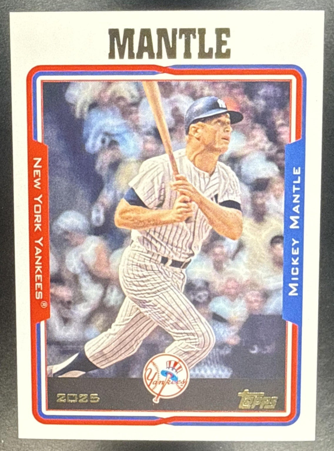 MICKEY MANTLE 2025 TOPPS ARCHIVES #252 2005 DESIGN YANKEES