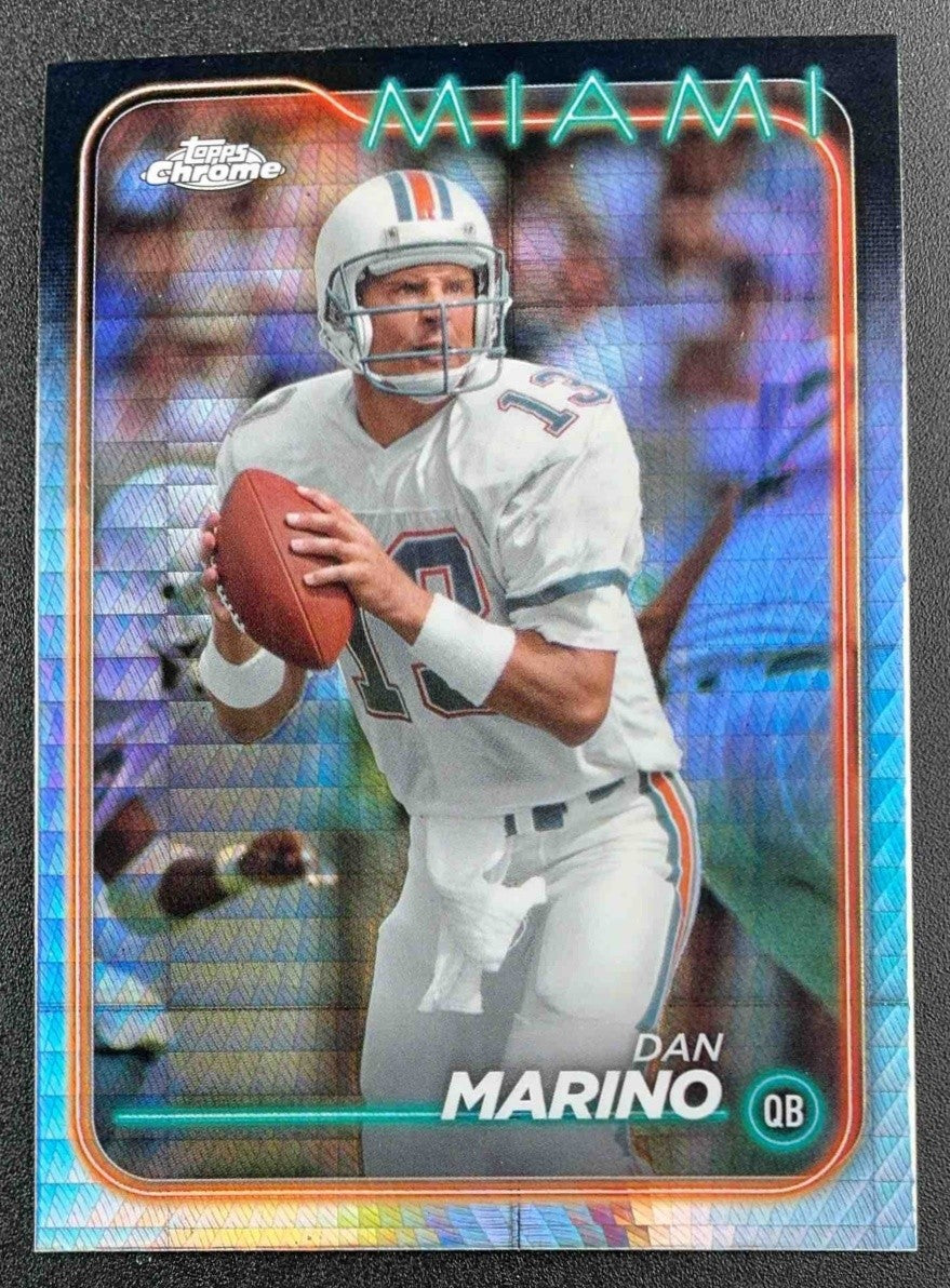 DAN MARINO 2024 TOPPS CHROME #106 PRISM REFRACTOR DOLPHINS