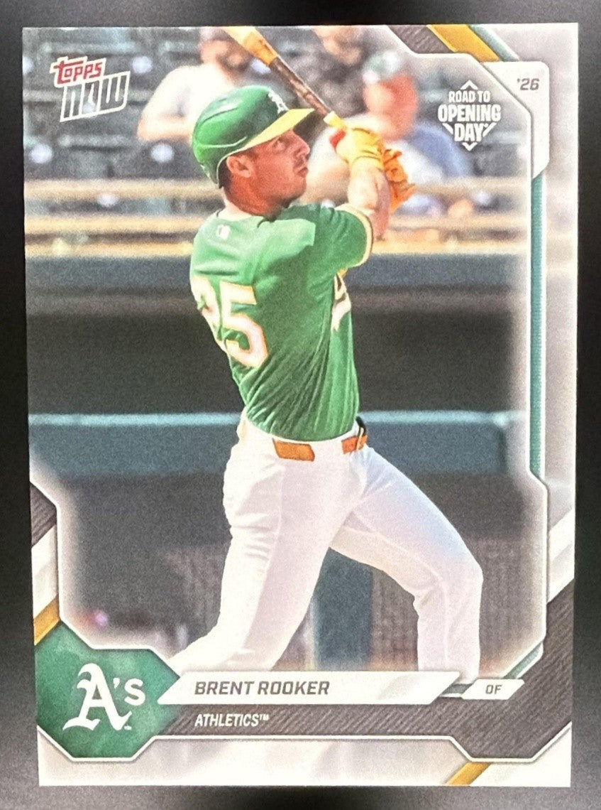 BRENT ROOKER 2026 TOPPS NOW ROAD TO OPENING DAY #OD-127 ATHLETICS