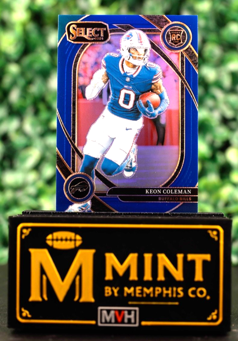 KEON COLEMAN 2024 SELECT CLUB LEVEL #280 BLUE PRIZM /99 RC BILLS SP COLOR MATCH