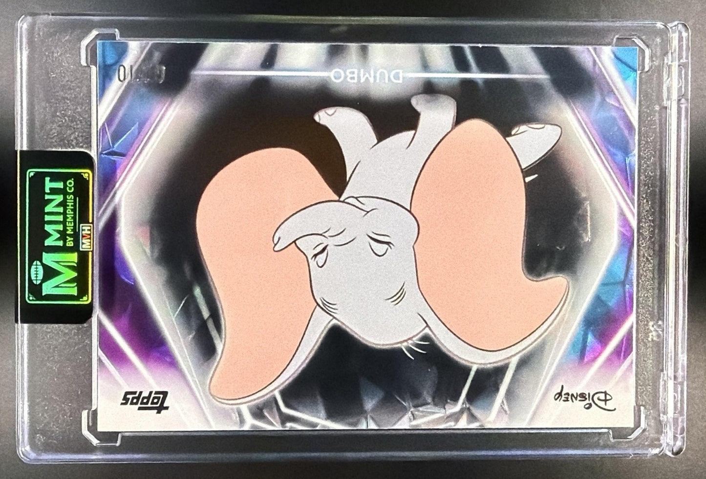 DUMBO 2026 TOPPS DISNEY NEON #185 BLACK DIAMANTE /10 FOTL SSP