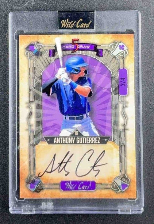 2023 WILD CARD ANTHONY GUTIERREZ AUTO /4