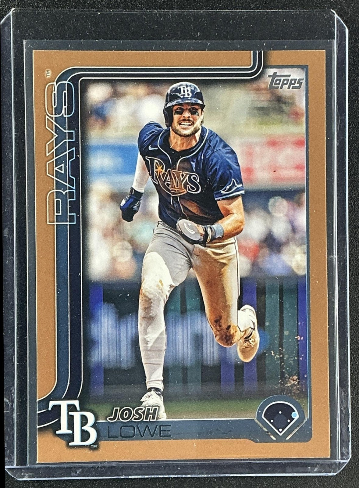 JOSH LOWE 2025 TOPPS #497 GOLD 90/2025 RAYS